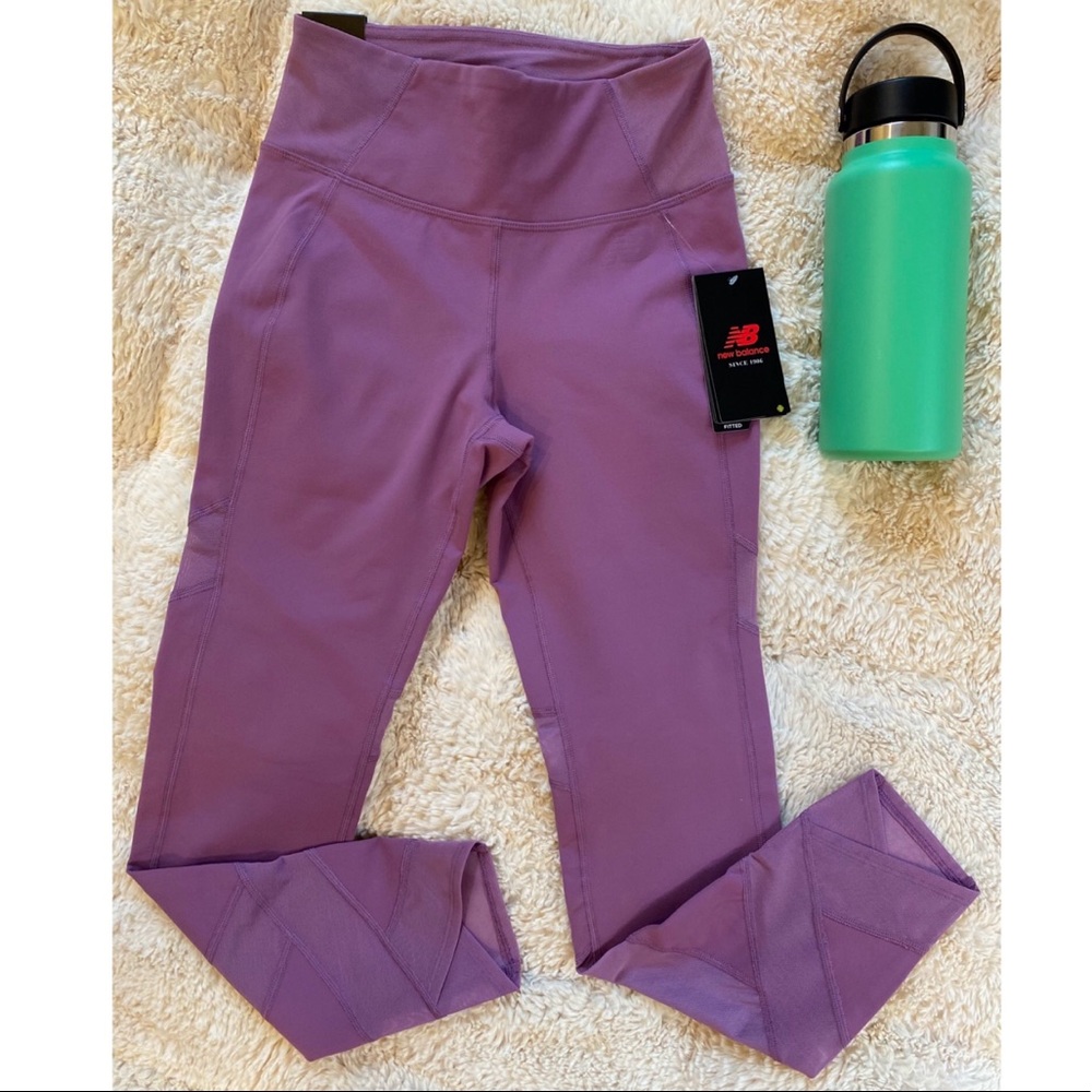 New Balance Women’s Evolve 7/8 purple tight